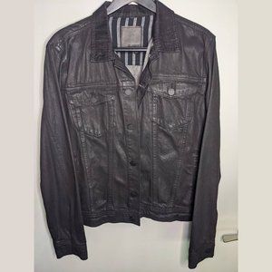 Blank NYC Grey Wax Finish Denim Jacket